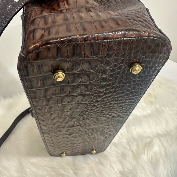 Brahmin Crandall chocolate Whitney satchel handbag - Picture 9 of 9